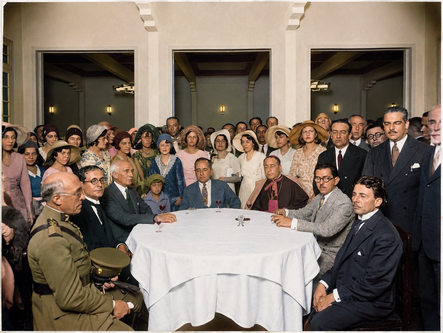 Com Getúlio Vargas e Francisco Campos, Juiz de Fora, 1931